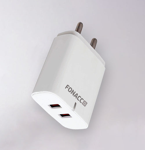 2.4A USB Two Ports Charger  -  (with 2.4A Micro Cable Free)