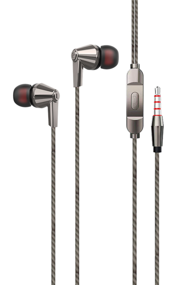 FONACC Funky Wired Earphone with Mic, 3.5mm Connectivity, 10mm Dynamic Drivers for Enhanced Bass, Lightweight and Durable Design