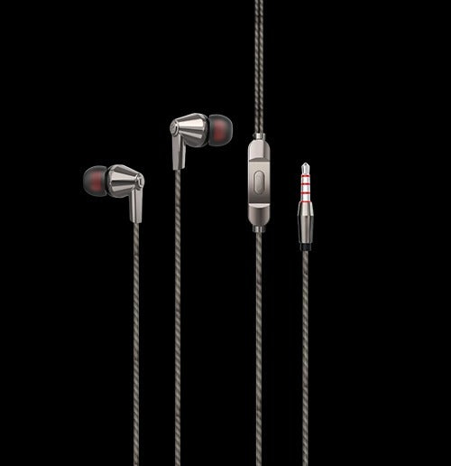 FONACC Funky Wired Earphone with Mic, 3.5mm Connectivity, 10mm Dynamic Drivers for Enhanced Bass, Lightweight and Durable Design