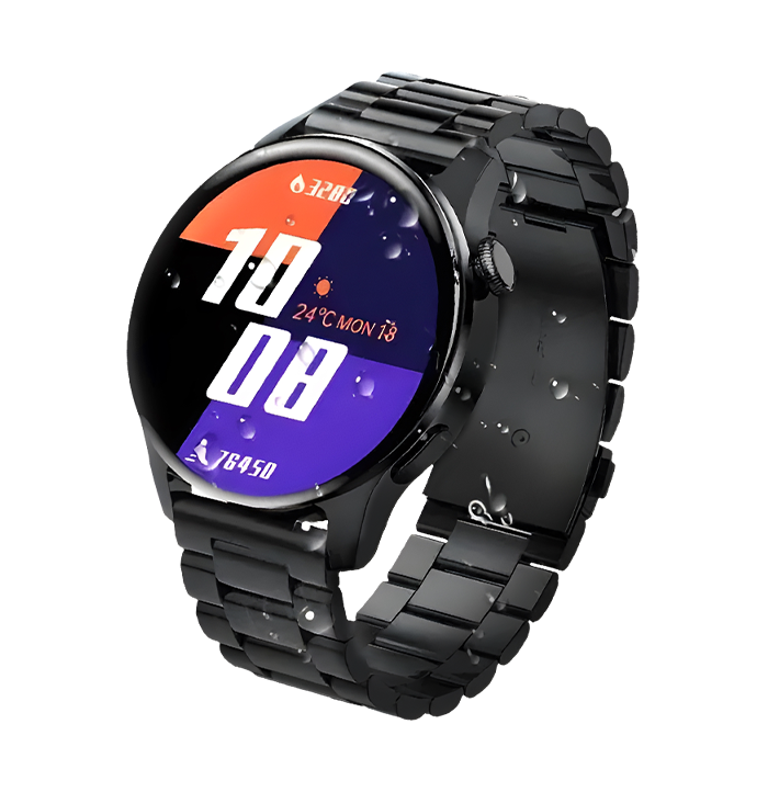 FONACC X Smart Watch Amoled 1.43" Display with Metal Strap & Multi-Sports Mode, 7 Days Battery Life, and Bluetooth Fitness Watch