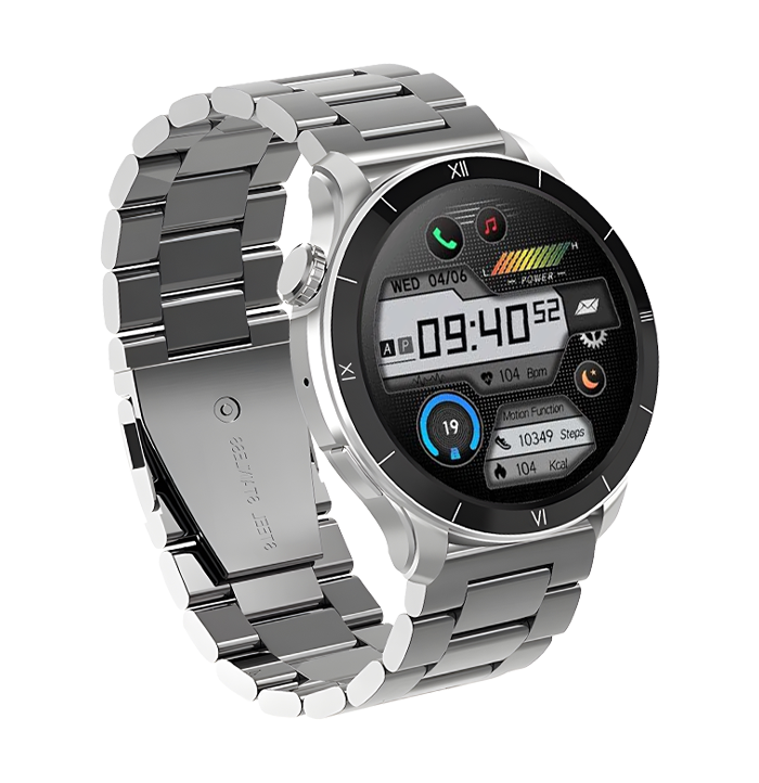 FONACC X Smart Watch Amoled 1.43" Display with Metal Strap & Multi-Sports Mode, 7 Days Battery Life, and Bluetooth Fitness Watch